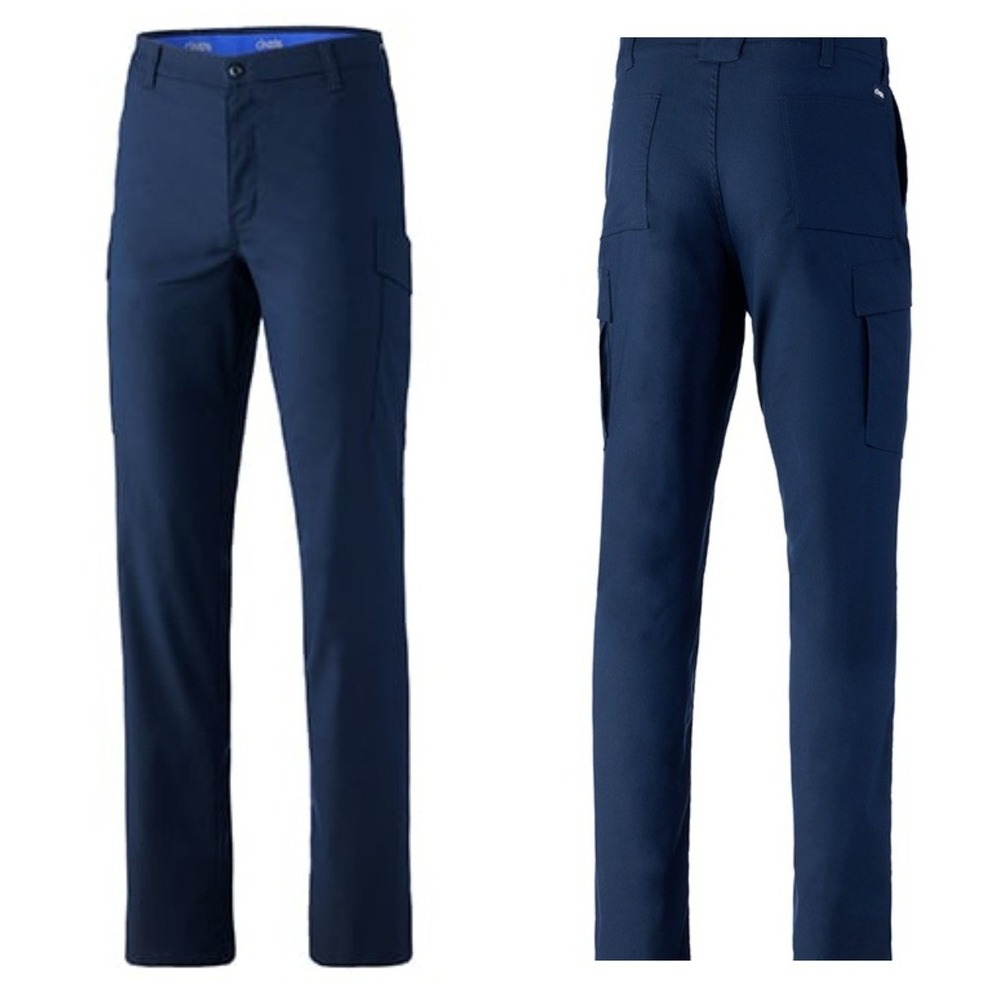Lot 2-Cintas Comfort Flex Pro Navy Blue‎ Cargo Pants Workwear Size 29x28 NWT
